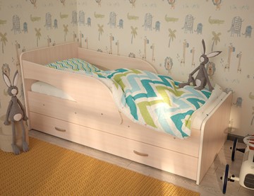 1-спальная детская кровать Максимка, цвет Млечный дуб во Владивостоке