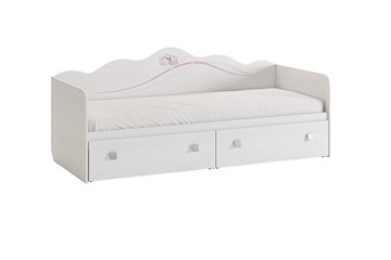 Кровать в детскую Фэнтези с ящиками, белый рамух в Артеме