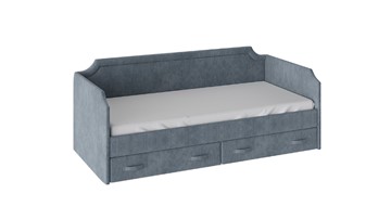 Кровать в детскую Кантри Тип 1, ТД-308.12.02 (Замша синяя) в Артеме