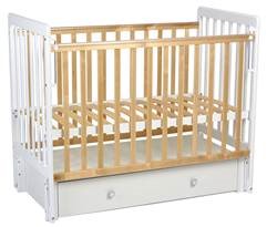 Детская кровать для мальчика Фея 328-01 белый-натуральный в Артеме