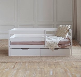 Кровать детская Софа с ящиками, цвет белый в Находке