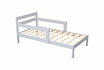 Детская кровать для мальчика Нордик 800х1600, массив белый в Артеме