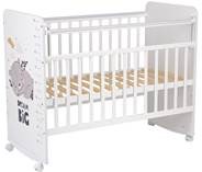 Детская кровать для девочки Фея 702 Спящий мишка, белый в Артеме