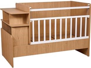 Детская кровать для мальчика Polini kids Ameli 1150, белый-натуральный, серия Ameli в Артеме