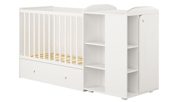 Детская кровать-шкаф с комодом POLINI Kids Ameli 800 Белый, серия AMELI в Уссурийске