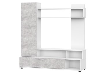 Набор мебели в гостиную МГС-9, белый/цемент светлый в Артеме