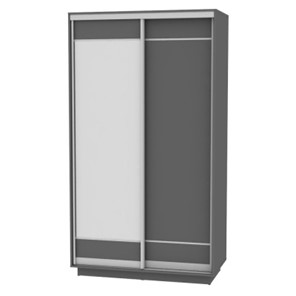 Шкаф 2-дверный Весенний HK1, 2155х1200х600 (D1D2), Графит в Уссурийске
