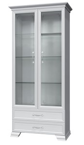Шкаф-витрина Грация ШР-2, белый, 2 стекла в Артеме
