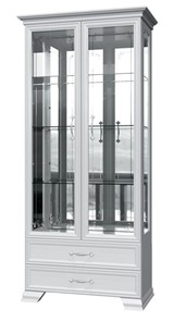 Шкаф-витрина Грация ШР-2, белый, 4 стекла в Артеме