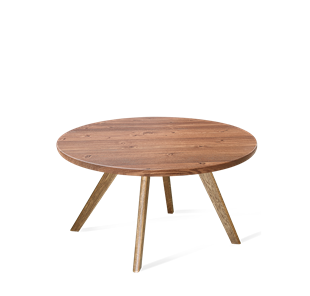 Круглый столик SHT-S39 / SHT-TT 70 МДФ (светлый орех/брашированный коричневый) в Артеме
