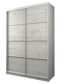Шкаф 2-х дверный MAX МШ-25-6-18-11, Профиль Белый/Цвет Дуб Крафт белый во Владивостоке
