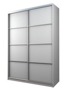 Шкаф 2-х дверный MAX МШ-25-6-18-11, Профиль Серебро/Цвет Белый во Владивостоке