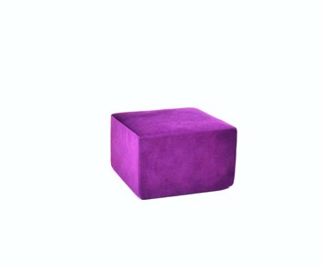 Пуф бескаркасный Тетрис 50х50, фиолетовый в Артеме