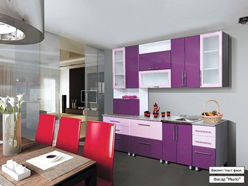 Кухня Мыло 224 2600, цвет Фиолет/Пастель фиолет в Артеме