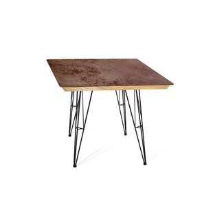 Керамический обеденный стол SHT-TU10 (4 шт.)/ТT8 60/60 (черный/прозрачный лак/коричневая сепия) в Артеме