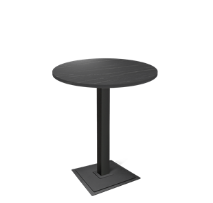 Барный стол SHT-TU5-BS1/H110 / SHT-TT 80 ЛДСП (камень пьетра гриджио черный/черный) в Артеме