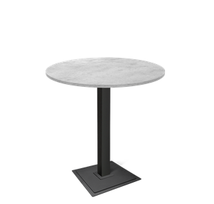Барный стол SHT-TU5-BS1/H110 / SHT-TT 90 ЛДСП (бетон чикаго светло-серый/черный) в Артеме