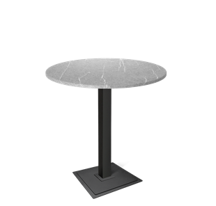 Барный стол SHT-TU5-BS1/H110 / SHT-TT 90 МДФ (серый мрамор/черный) в Артеме