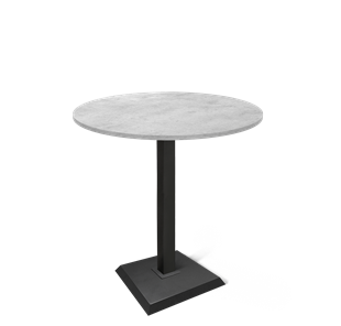 Барный стол SHT-TU5-BS2/H110 / SHT-TT 90 ЛДСП (бетон чикаго светло-серый/черный) в Уссурийске