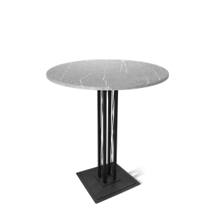 Барный стол SHT-TU6-BS1/H110 / SHT-TT 90 МДФ (серый мрамор/черный) в Артеме