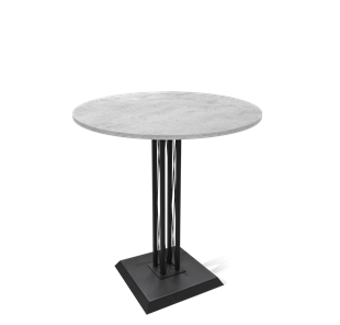 Барный стол SHT-TU6-BS2/H110 / SHT-TT 90 ЛДСП (бетон чикаго светло-серый/черный) в Артеме