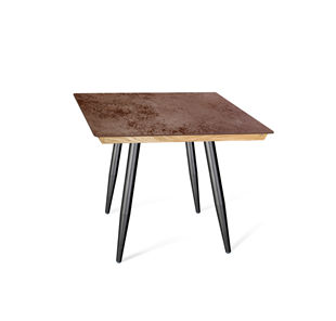 Керамический кухонный стол SHT-TU14 (4 шт.)/ТT8 60/60 (черный муар/прозрачный лак/коричневая сепия) в Артеме