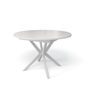 Кухонный стол раскладной Kenner B1100 (Белый/Стекло белое сатин) в Артеме