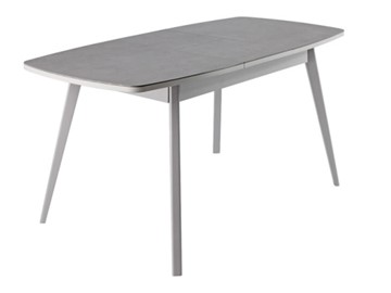 Кухонный стол раздвижной Артктур, Керамика, grigio серый, 51 диагональные массив серый в Артеме