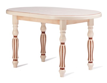 Деревянный стол на кухню СОЛО 120(155), (патина) в Артеме