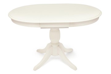 Овальный стол на кухню BEATRICE NEW (Беатриче New) Dia 90+35x76 pure white (402) в Артеме