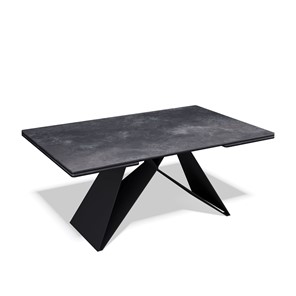 Керамический обеденный стол KB1400, черный/керамика черная в Находке