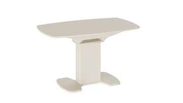 Стеклянный обеденный стол Портофино (СМ(ТД)-105.02.11(1)), цвет Бежевое/Стекло бежевое матовое LUX в Уссурийске