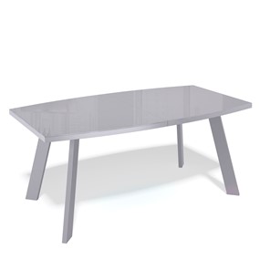 Стеклянный кухонный стол SL1600 (серый/стекло серое глянец) в Находке