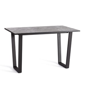 Обеденный стол COSTA ЛДСП/HPL/металл, 120х80х75см, гранит тёмный/чёрный, арт.20624 в Артеме