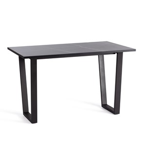 Обеденный стол COSTA ЛДСП/HPL/металл, 120х80х75см, Мрамор чёрный/чёрный, арт.20625 в Артеме