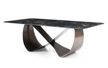 Керамический кухонный стол DT9305FCI (240) черный керамика/бронзовый во Владивостоке