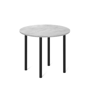 Мини-стол на кухню SHT-TU66 / SHT-TT 90 ЛДСП (бетон чикаго светло-серый/черный) в Артеме