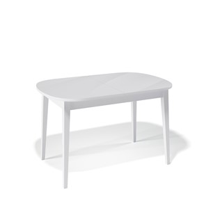 Раздвижной стол Kenner 1300M (Белый/Стекло белое глянец) в Артеме