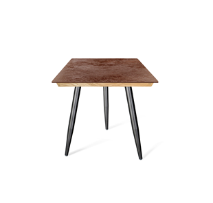Керамический кухонный стол SHT-TU14 (3 шт.)/ТT8 60/60 (черный муар/прозрачный лак/коричневая сепия) в Артеме