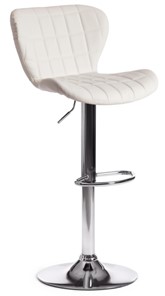 Барный кухонный стул AVIONIC (mod. KY712A) 45х53х86-107 белый/хром арт.15095 в Артеме