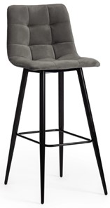 Барный кухонный стул CHILLY (mod.7095б) 50х44х104 серый barkhat 26/черный арт.14350 во Владивостоке