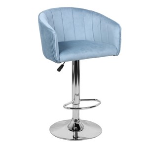Барный стул Марк WX-2325 велюр голубой в Артеме