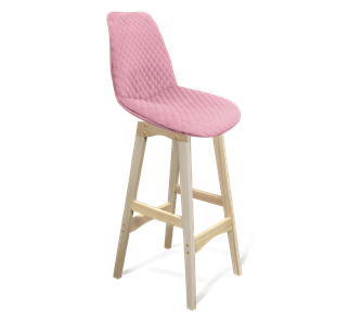 Барный стул SHT-ST29-С22 / SHT-S65-1 (розовый зефир/прозрачный лак) во Владивостоке