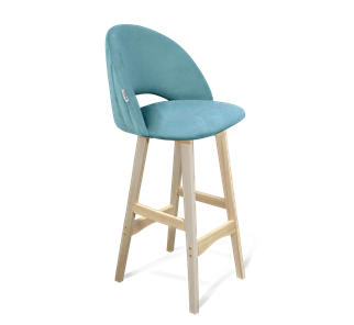 Барный стул SHT-ST34-1 / SHT-S65 (голубая пастель/прозрачный лак) в Артеме