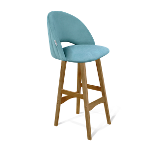 Барный стул SHT-ST34-1 / SHT-S65 (голубая пастель/светлый орех) в Артеме