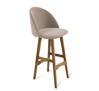 Барный стул SHT-ST35 / SHT-S65 (латте/дуб брашированный коричневый) в Артеме