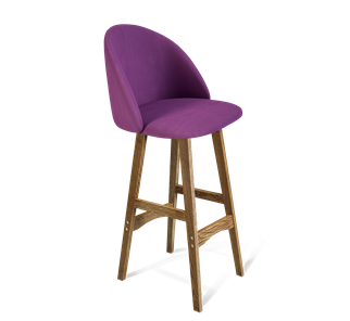 Барный стул SHT-ST35 / SHT-S65 (ягодное варенье/дуб брашированный коричневый) в Артеме