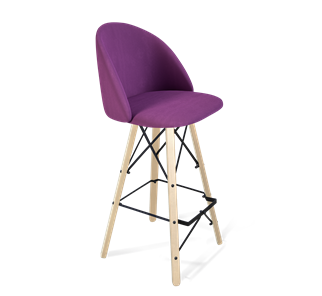 Барный стул SHT-ST35 / SHT-S80 (ягодное варенье/прозрачный лак/черный) в Артеме