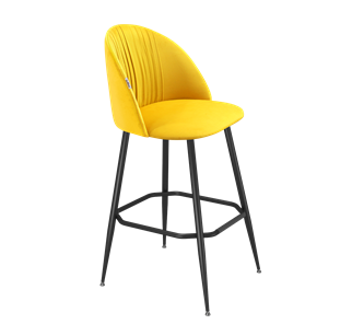 Барный стул SHT-ST35-1 / SHT-S148 (имперский жёлтый/черный муар) в Артеме