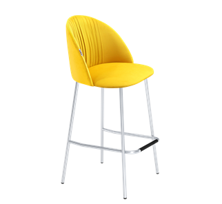 Барный стул SHT-ST35-1 / SHT-S29P (имперский жёлтый/хром лак) в Артеме
